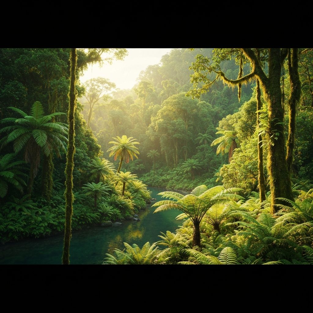 Pemandangan alam hijau